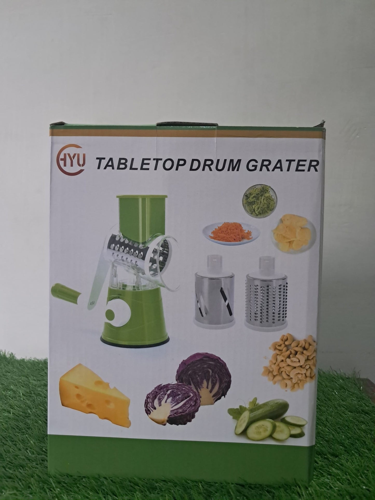 Tabletop Drum Grater | Manual Vegetable Cutter Slicer & Grater | Multi-functional Kitchen Gadget